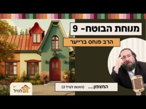 מנוחת הבוטח 9 המצפון